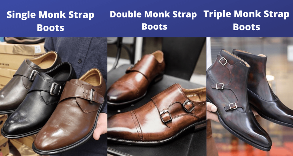 3 type of Monk Strap Boots for guys