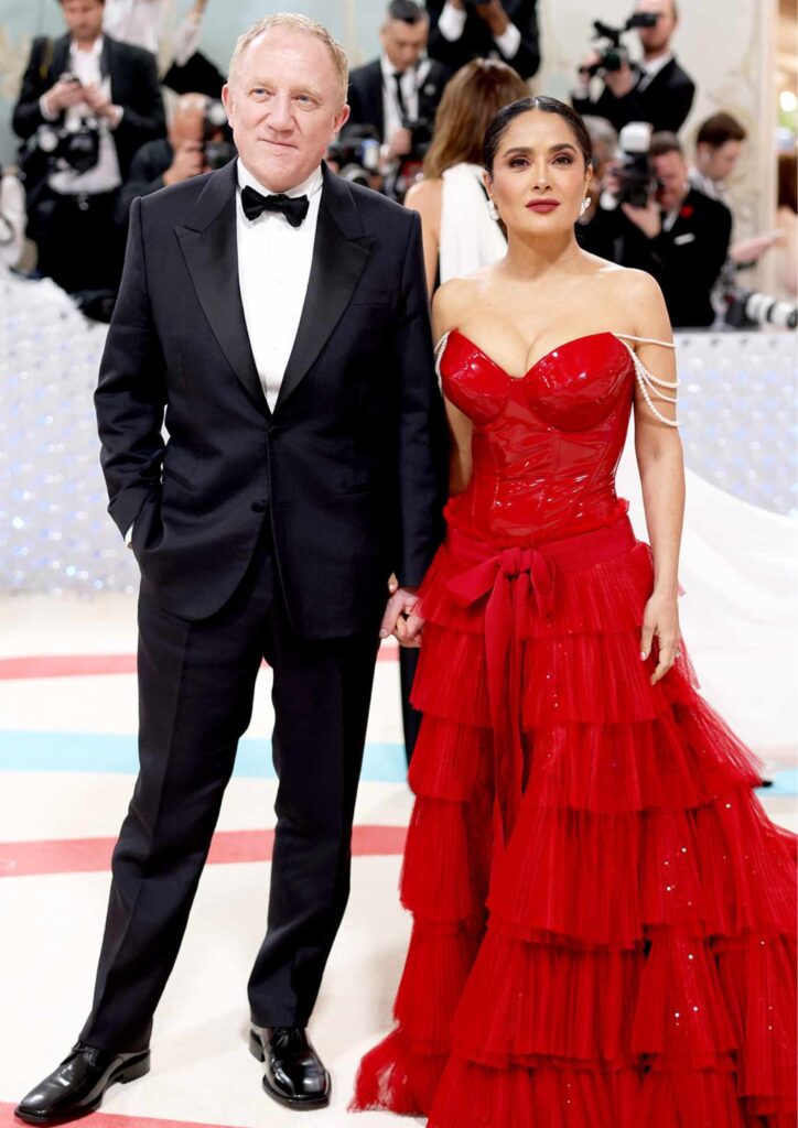 Salma Hayek and François-Henri Pinault Met Gala 2024